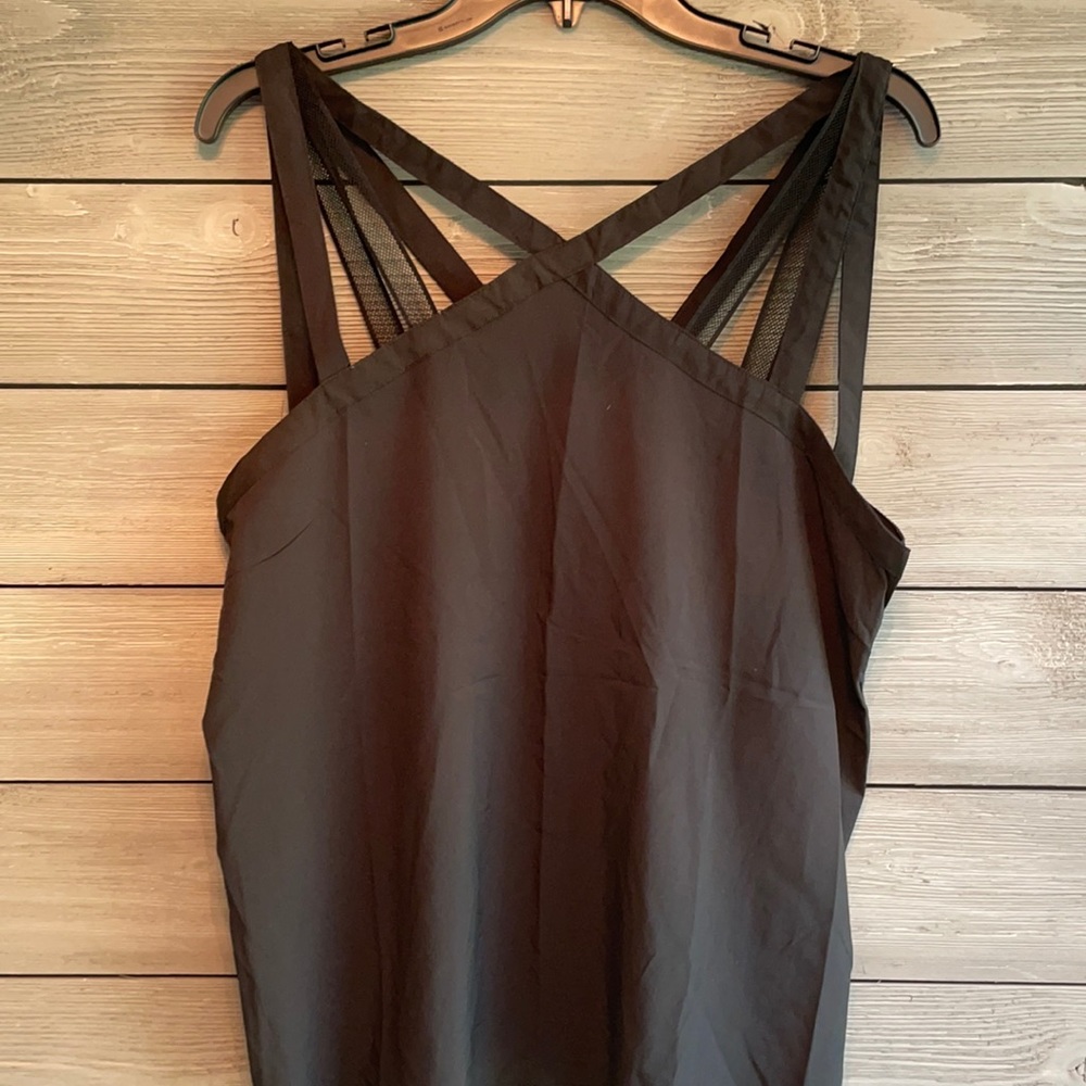 Strapped Black Tank